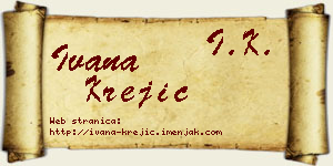 Ivana Krejić vizit kartica